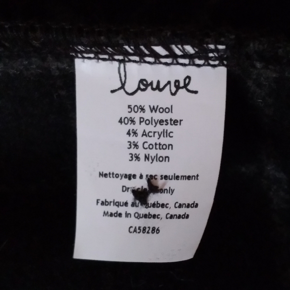 Wool Overshirt/Shacket - BLACK and GREY PLAID -  Made in Québec - Picture 10 of 10